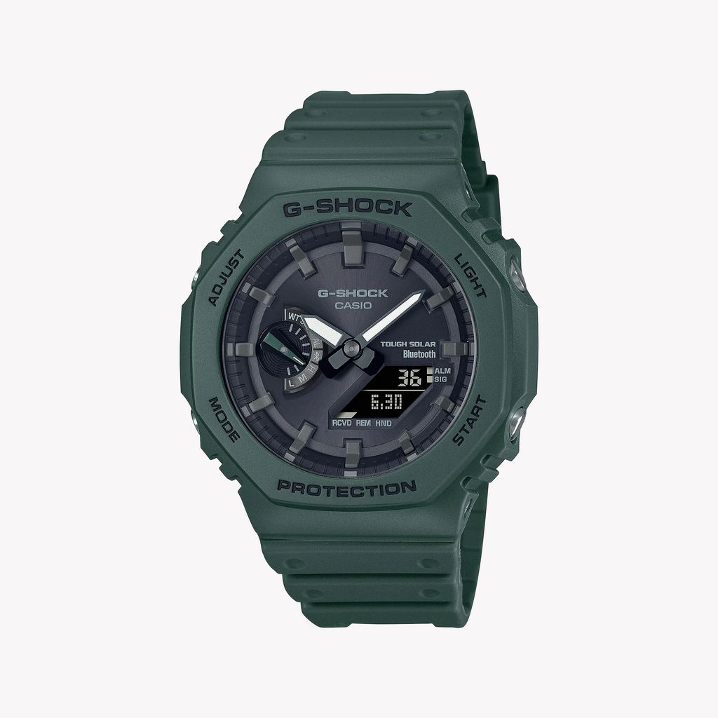 CASIO G-SHOCK GA-B2100-3ADR OAK DYNAMIC - SPORTY GREEN MEN'S WATCH with Bluetooth & 200m Water Resistance