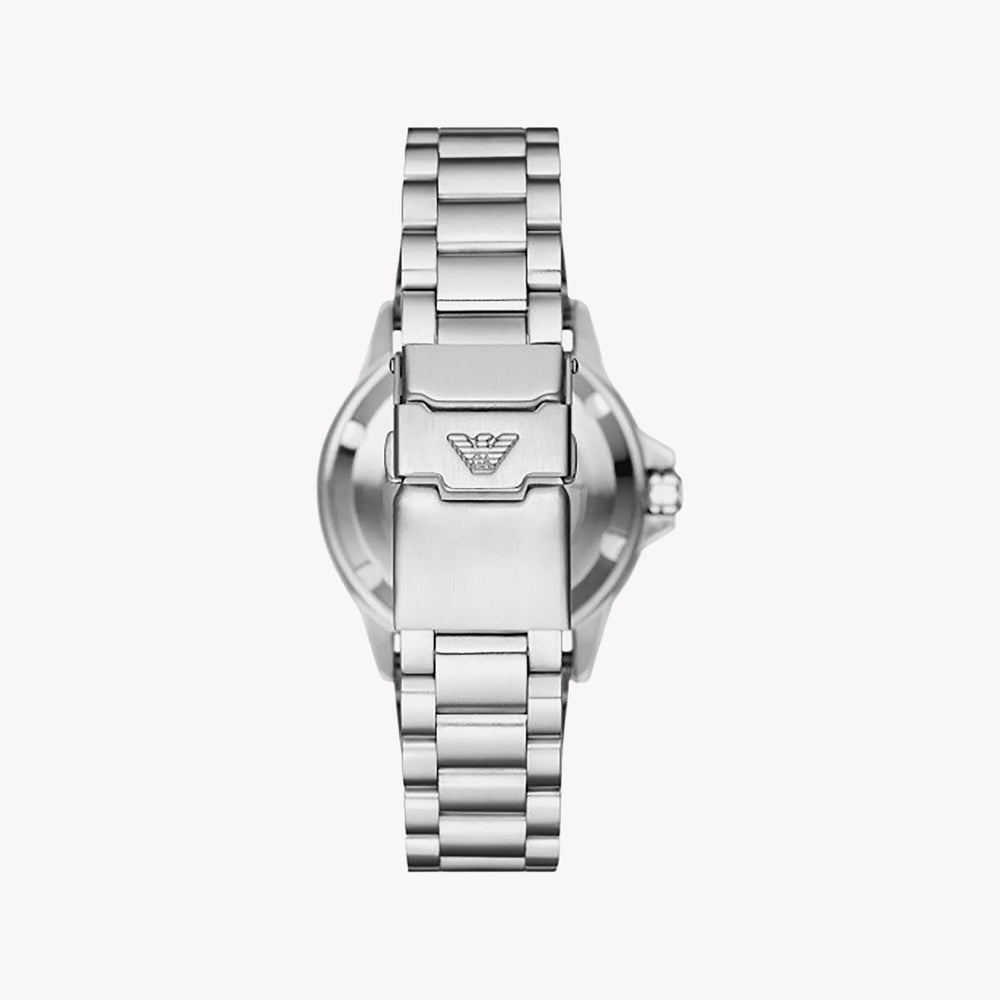 Emporio Armani Men's Silver Watch, Blue Dial | Ar60079 by i-watch