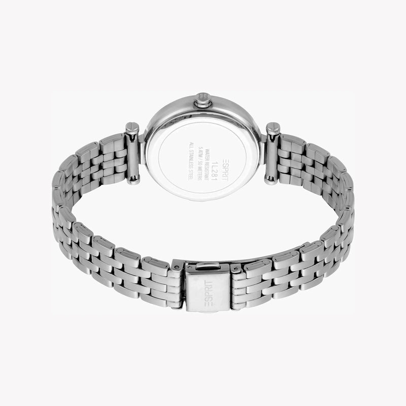 Esprit Women's Silver Stainless Steel Watch, Silver Dial | Es1l196m0015 by i-watch