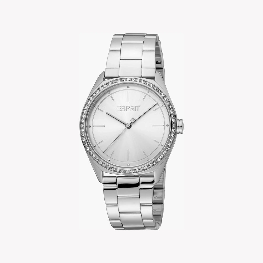 Esprit Women's Silver Stainless Steel Watch, Silver Dial | Es1l201m0025 by i-watch