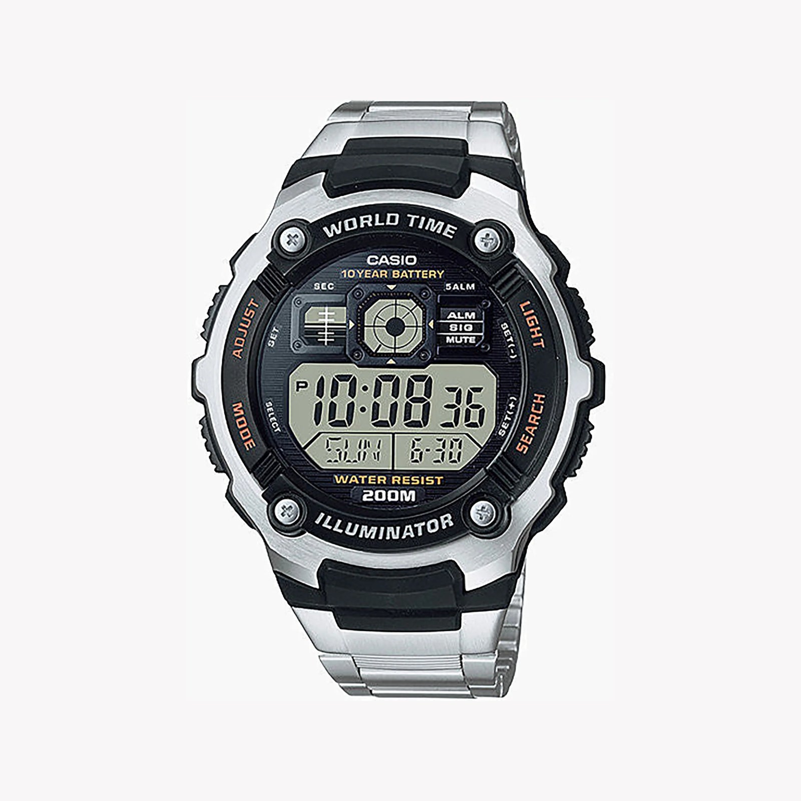 Casio Ae-2000wd-1avsd Sporty Elegance - Men's Stainless Steel Adventure Watch by i-watch