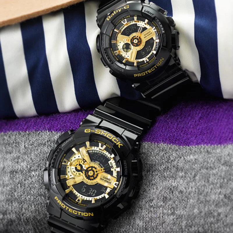 Baby-G Women's Black Resin Watch, Digital Dial | Ba-110-1adr by i-watch