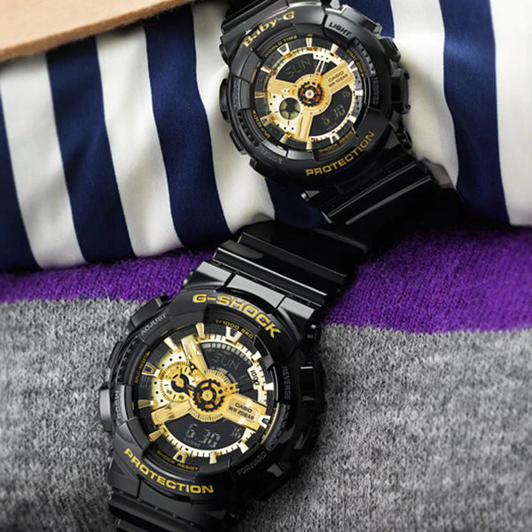 Baby-G Women's Black Resin Watch, Digital Dial | Ba-110-1adr by i-watch
