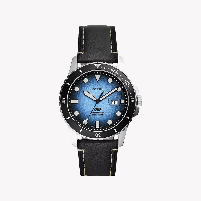 Fossil Men's Stainless Steel Black Watch, Silver Strap | Fs5960 by i-watch