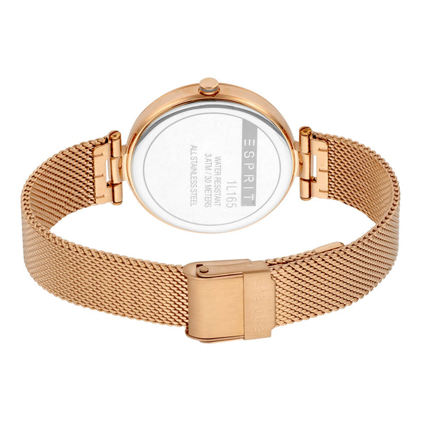 Esprit Women's Watch With Rose Gold Stainless Steel Case And Rose Gold Stainless Steel Band by i-watch