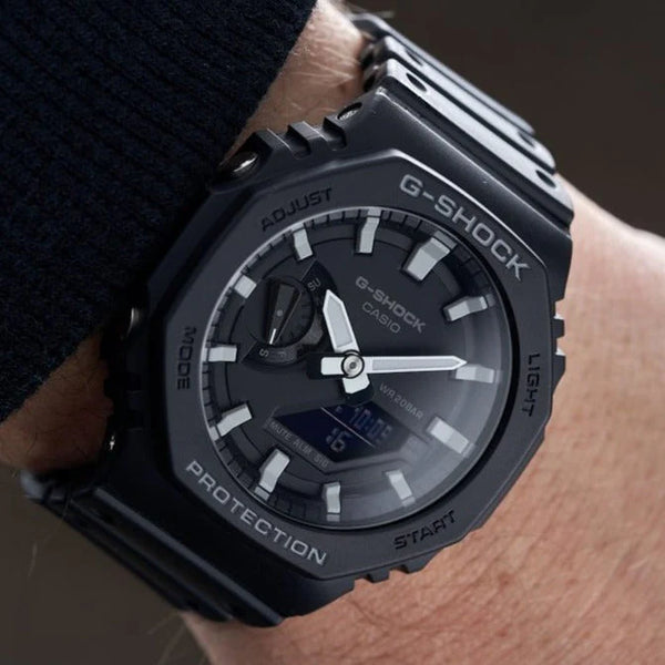 G-Shock Men's Black Resin Watch, Digital Dial | Ga-2100-1adr by i-watch