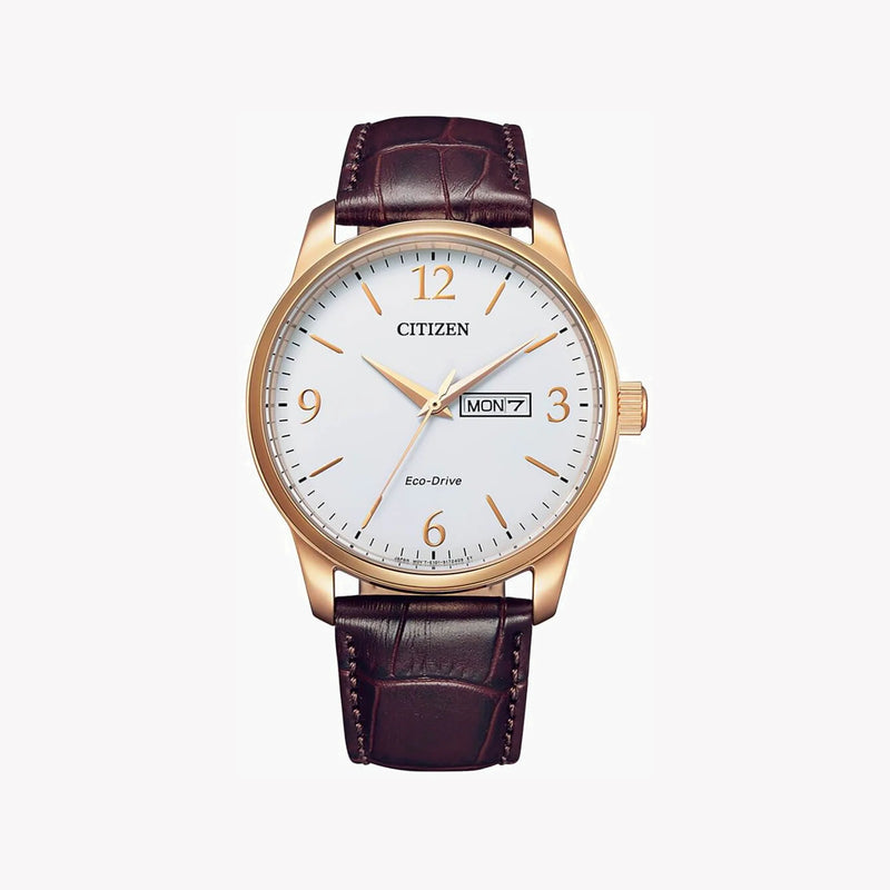 Citizen Men's Gold Stainless Steel, Brown Leather | Bm8553-16a by i-watch