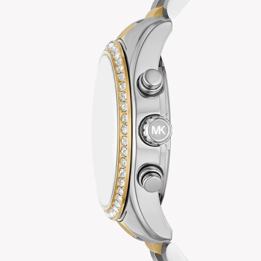 Michael Kors Women's Silver-Gold Watch, Green Dial | Mk7303 by i-watch