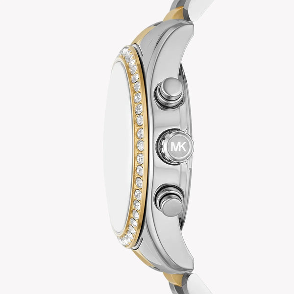 Michael Kors Women's Silver-Gold Watch, Green Dial | Mk7303 by i-watch