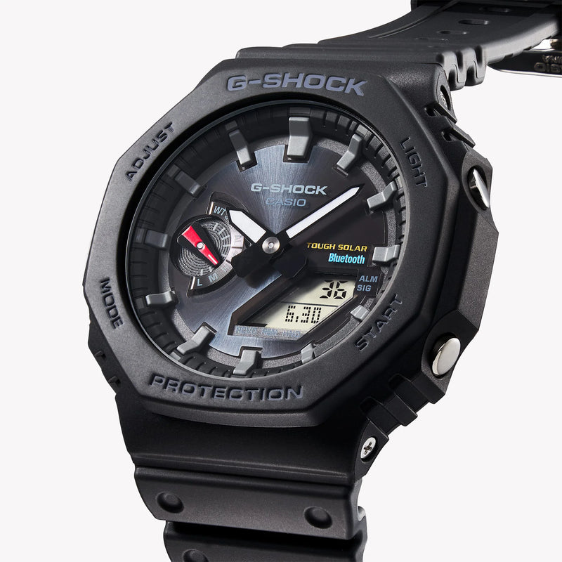 G-Shock Men's Black Resin Watch, Octagonal Design | Ga-B2100-1adr by i-watch