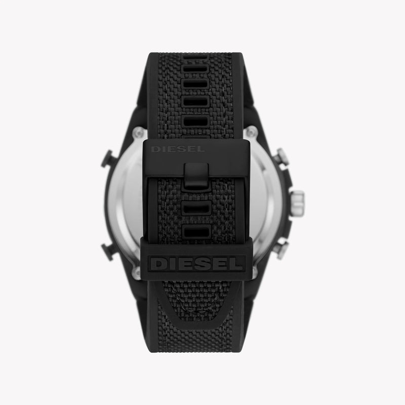 Diesel Men's Black Leather Watch, Black Stainless Steel | Dz4552 by i-watch