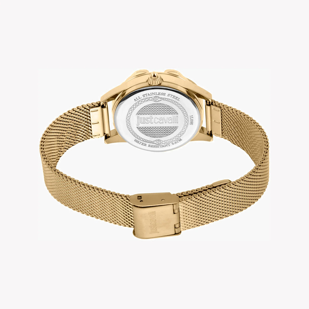 Just Cavalli Women's Gold Stainless Steel Watch, Champagne Dial | Jc1l095m0065 by i-watch