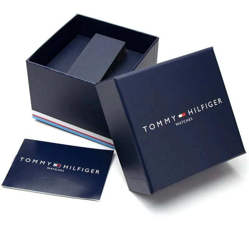 Tommy Hilfiger Men's Gray Stainless Steel Watch, Blue Dial | 1791796 by i-watch