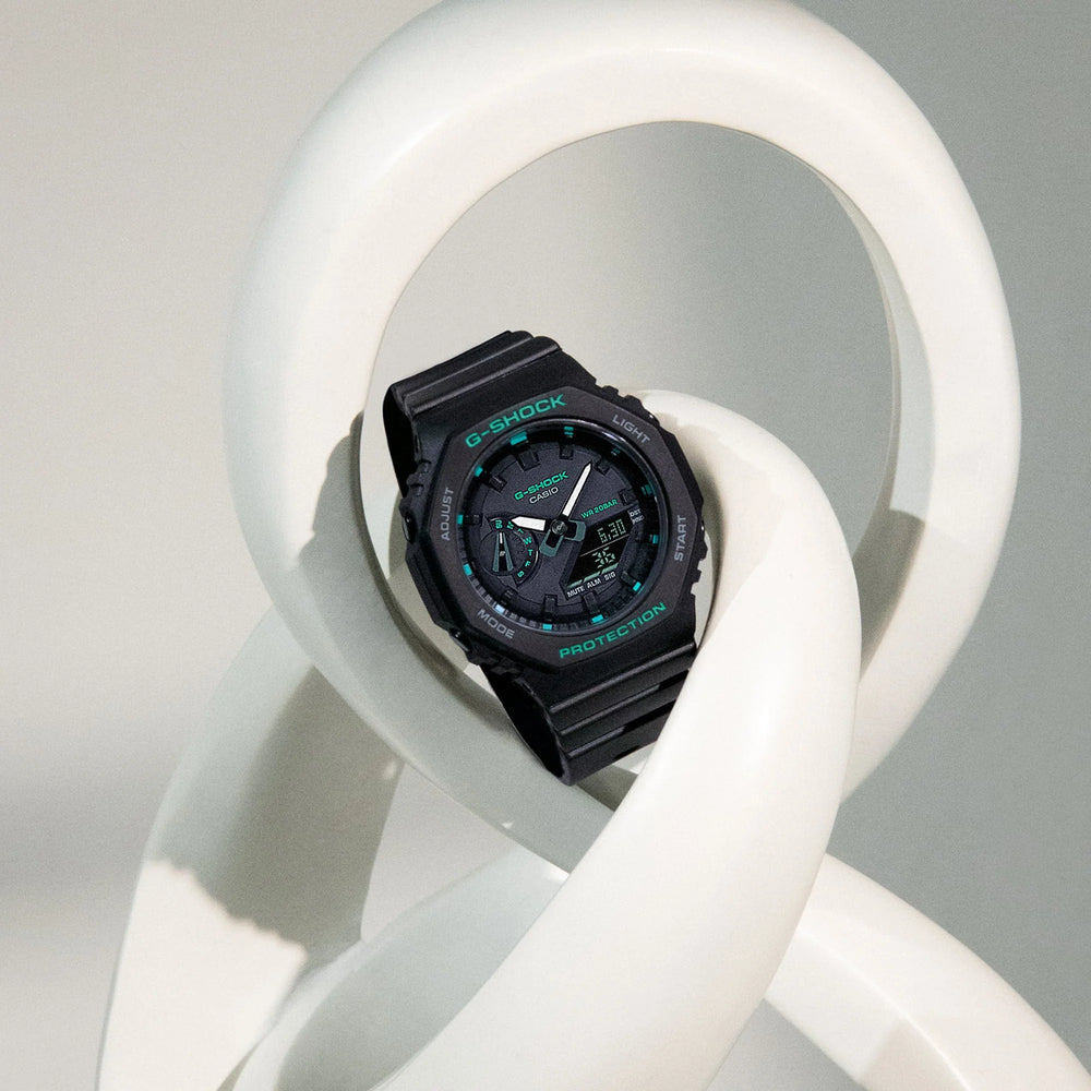 G-Shock Women's Blue Resin Watch, Sporty Design | Gma-S2100sk-2adr by i-watch