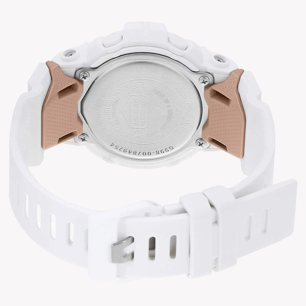 CASIO G-SHOCK GMA-B800-7ADR SPORTY ELEGANCE - MONTRE COMPACTE BLANCHE POUR FEMME avec cadran numérique et fonctionnalités de fitness avancées