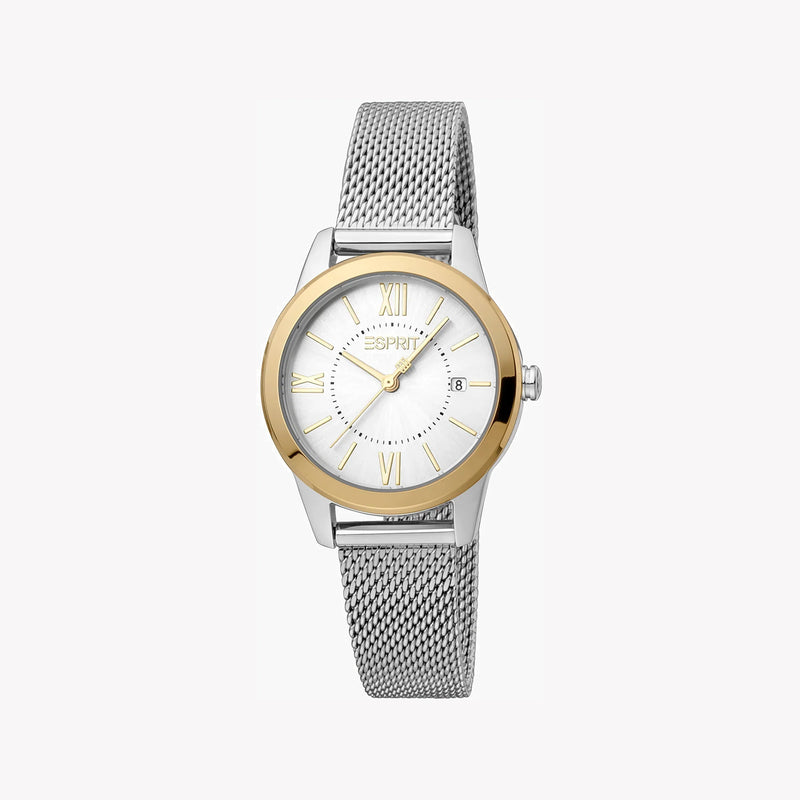 Esprit Women's Silver Stainless Steel Watch, Silver Dial | Es1l130m0035 by i-watch