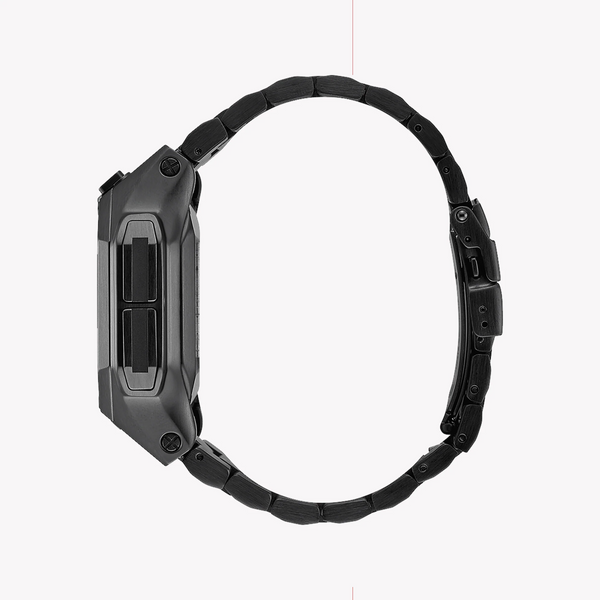 Nixon Women's Black Plastic Watch, Gold Rubber Band | A1211-1098 Nixon Women's Black Plastic Watch, Gold Rubber Band | A1211-1098