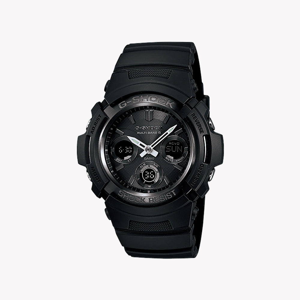 Casio Men's Black Resin Watch, Stainless Steel Case | Awg-M100b-1aer by i-watch