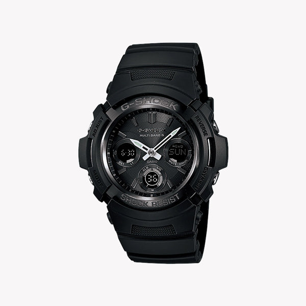 Casio Men's Black Resin Watch, Stainless Steel Case | Awg-M100b-1aer by i-watch