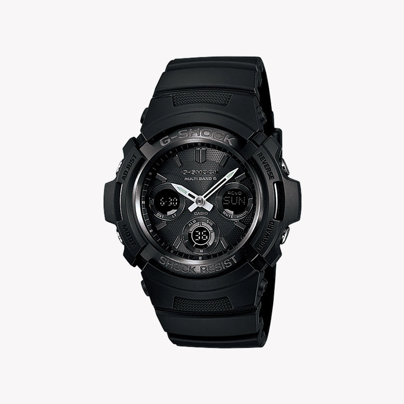 Casio Men's Black Resin Watch, Stainless Steel Case | Awg-M100b-1aer by i-watch