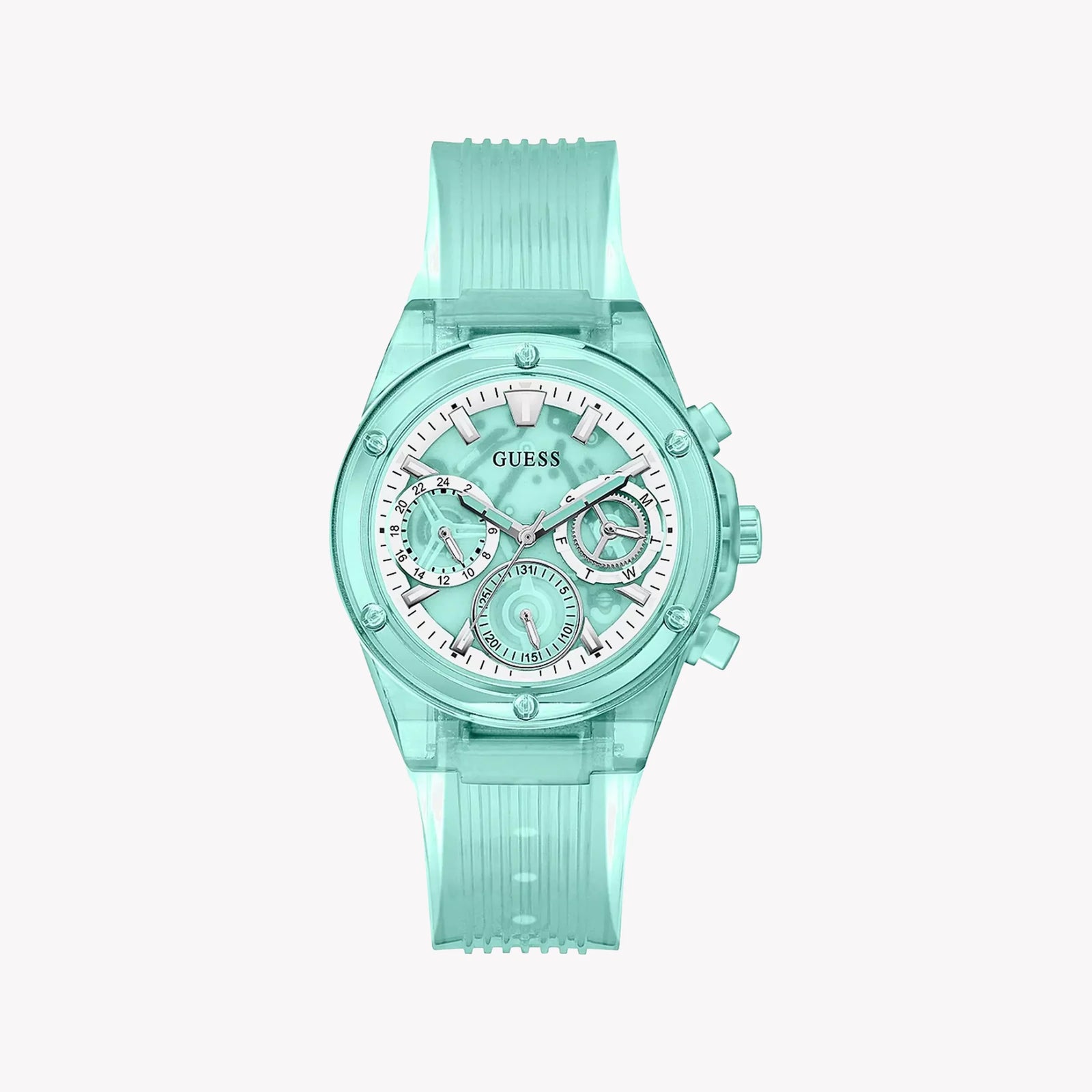 Guess Women's Turquoise Watch, Plastic Case/Band | Gw0438l1 by i-watch