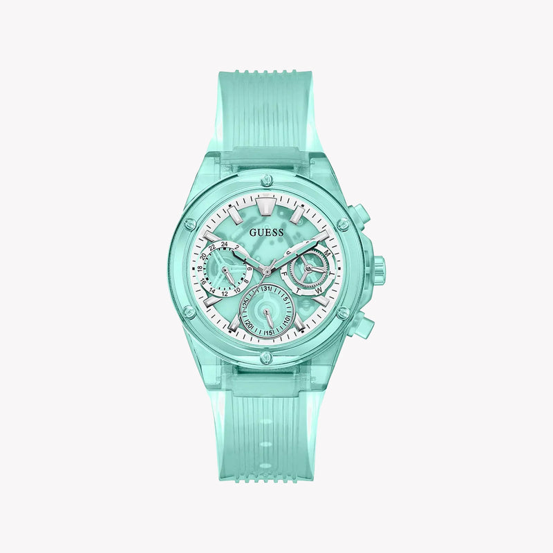 Guess Women's Turquoise Watch, Plastic Case/Band | Gw0438l1 by i-watch
