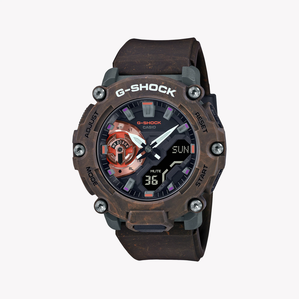 Casio G-Shock Ga-2200mfr-5adr - Rugged Adventure Timepiece With Bold Brown Resin Design & 200m Water Resistance by i-watch