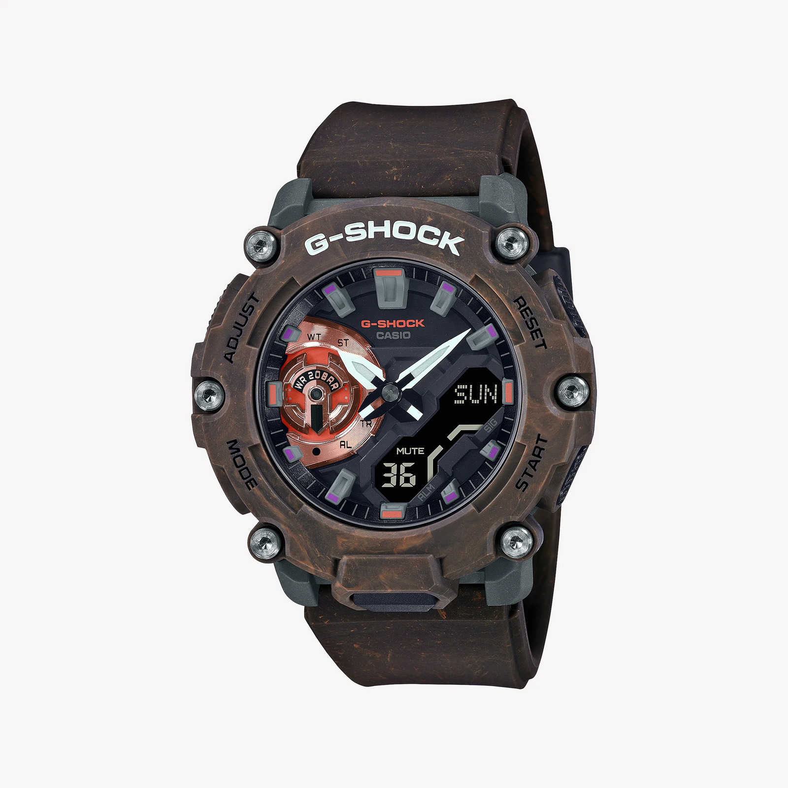Casio G-Shock Ga-2200mfr-5adr - Rugged Adventure Timepiece With Bold Brown Resin Design & 200m Water Resistance by i-watch
