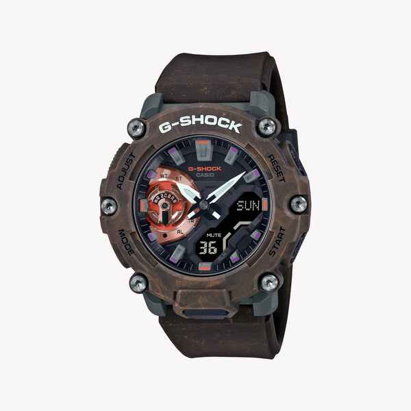 Casio G-Shock Ga-2200mfr-5adr - Rugged Adventure Timepiece With Bold Brown Resin Design & 200m Water Resistance by i-watch