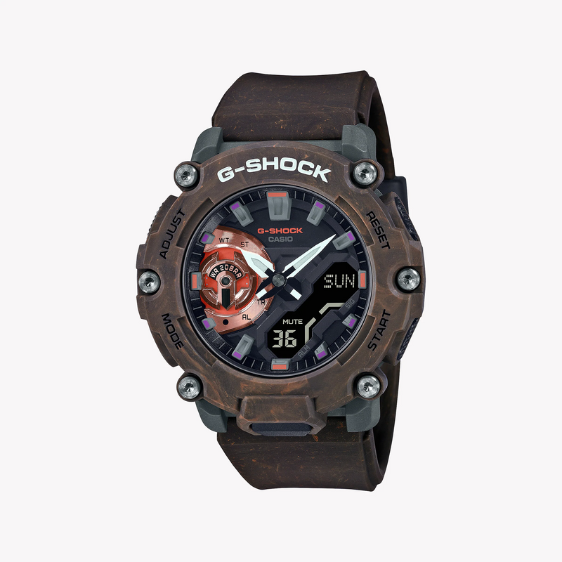 Casio G-Shock Ga-2200mfr-5adr - Rugged Adventure Timepiece With Bold Brown Resin Design & 200m Water Resistance by i-watch