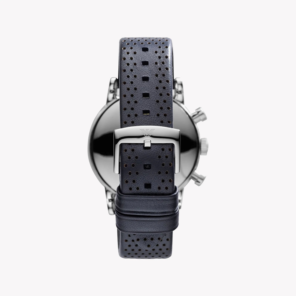 Emporio Armani Men's Silver Watch, Blue Dial | Ea2 Ar1736 by i-watch