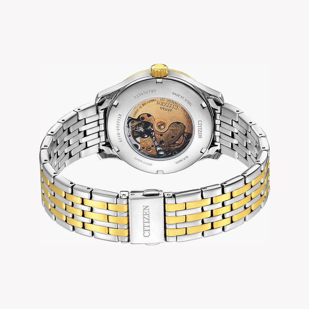 CITIZEN NJ0114-84E - ELEGANT AUTOMATIC TIMEPIECE FOR MODERN MEN WITH SLEEK DUAL-TONED DESIGN-i-Watch-2