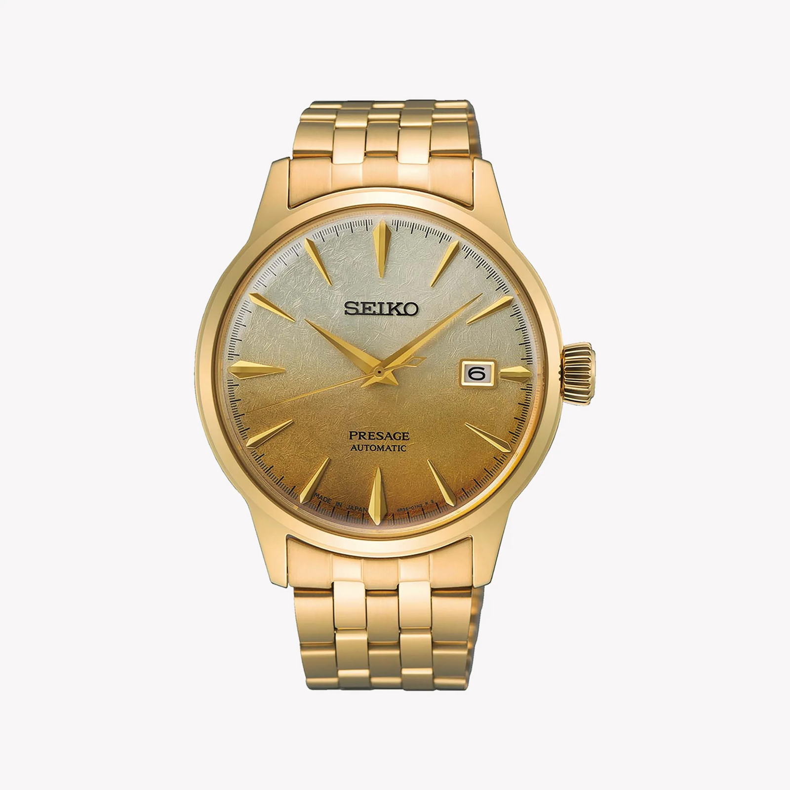 Seiko Men's Gold Stainless Steel Watch, Champagne Dial | Srpk46j1 by i-watch