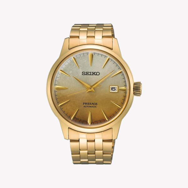 Seiko Men's Gold Stainless Steel Watch, Champagne Dial | Srpk46j1 by i-watch