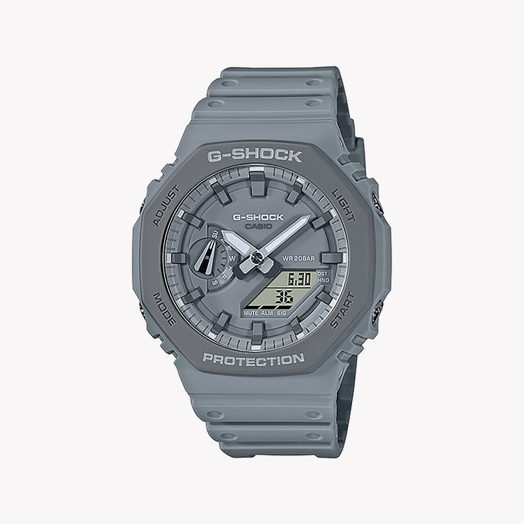 CASIO G-SHOCK GA-2110ET-8ADR - DYNAMIC GRAY OAK: MEN'S STYLISH ADVENTURE WATCH