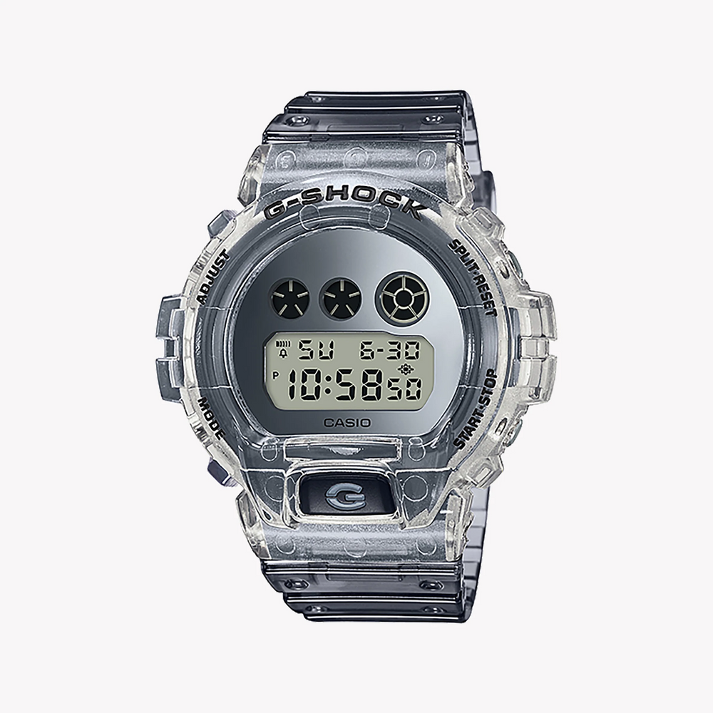 G-Shock Men's Silver Resin Watch, Digital Dial | Dw-6900sk-1dr by i-watch