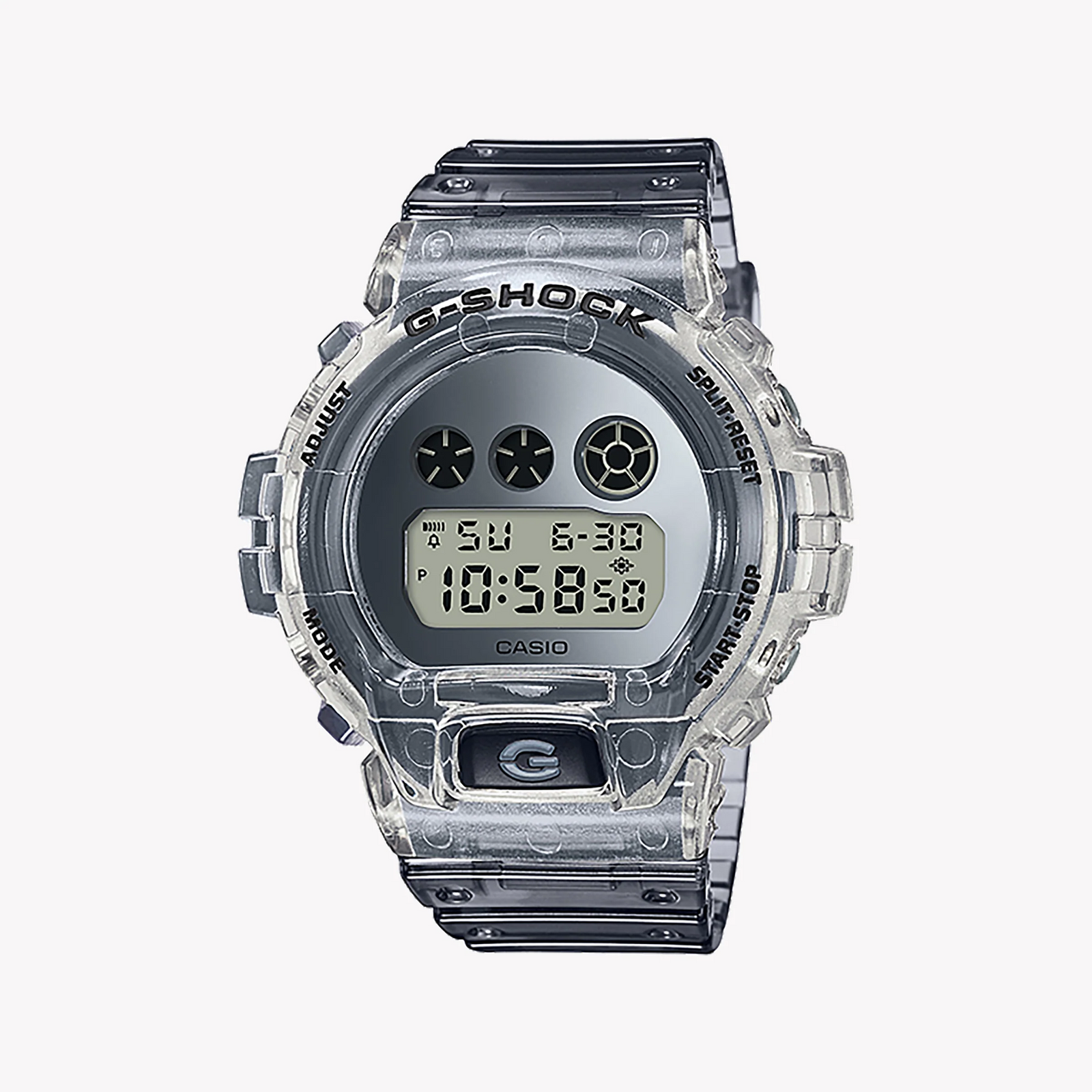 G-Shock Men's Silver Resin Watch, Digital Dial | Dw-6900sk-1dr by i-watch