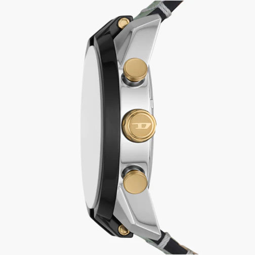 Diesel Men's Silver Watch, Green Leather Band | Dz4588 by i-watch