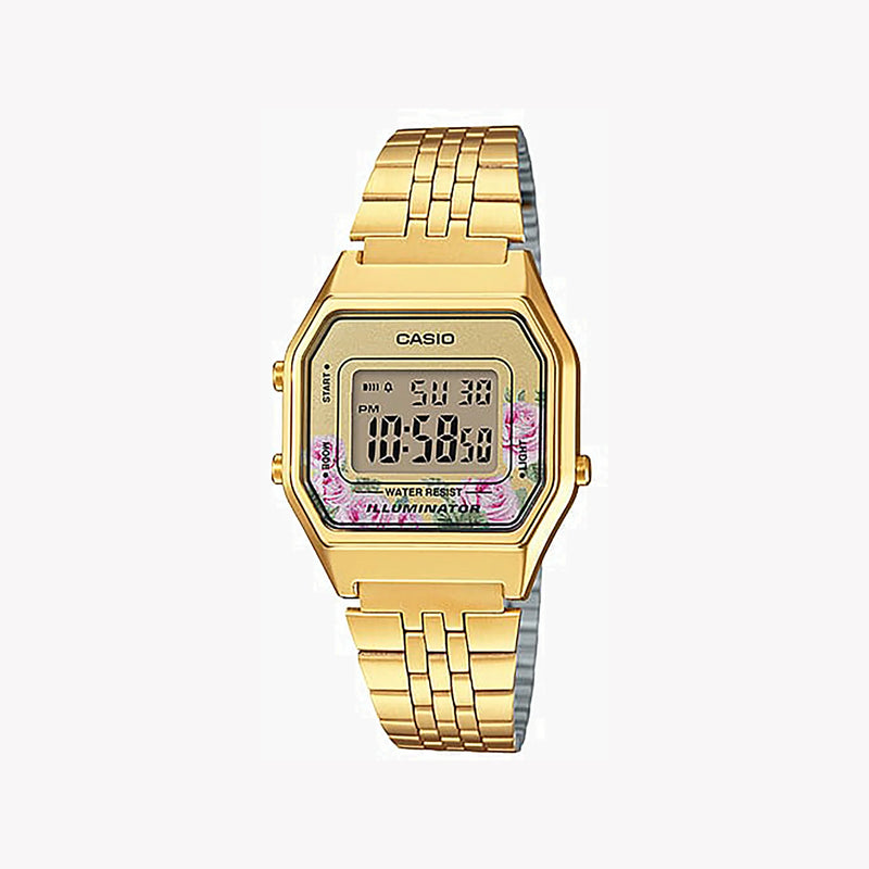 Casio Unisex Gold Resin Watch, Stainless Steel Band | La680wga-4cdf by i-watch
