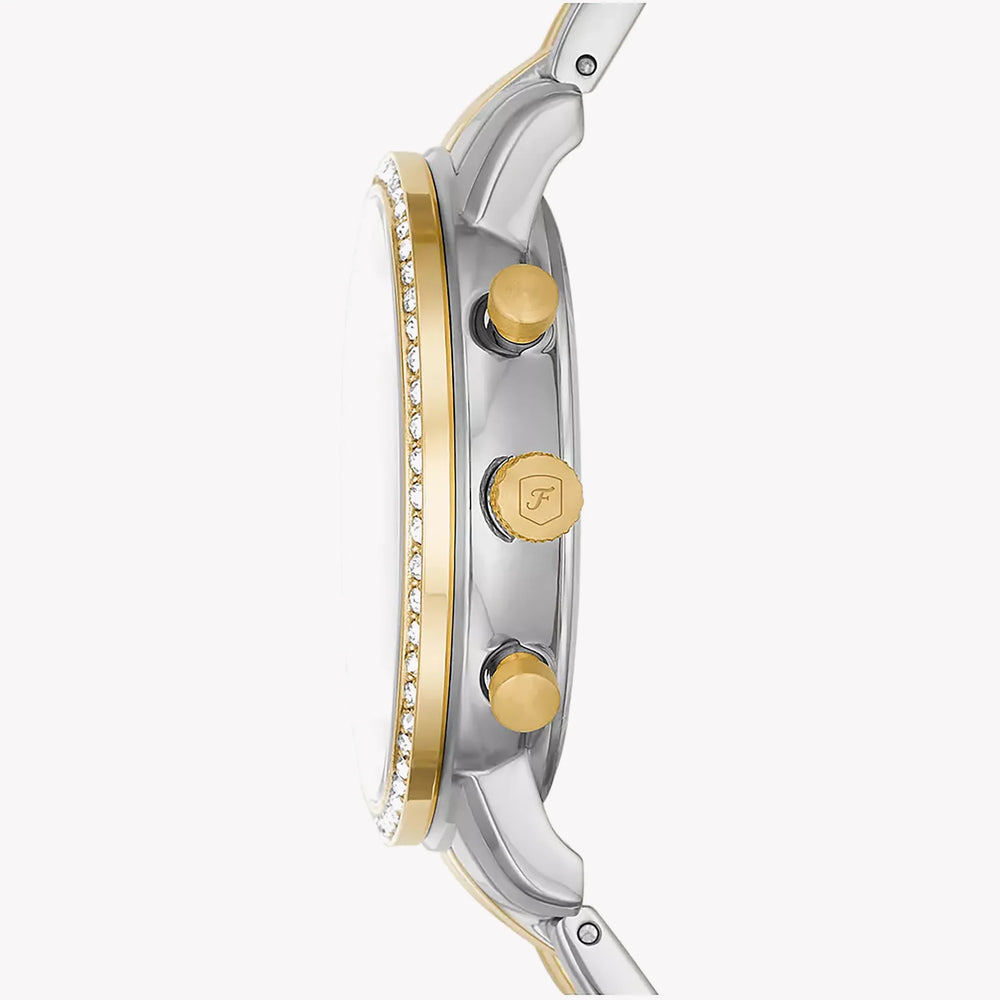 Fossil Women's Silver & Gold Watch, White Dial | Es5216 by i-watch