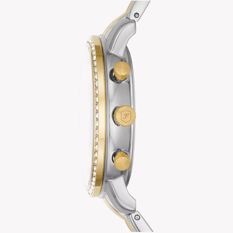 Fossil Women's Silver & Gold Watch, White Dial | Es5216 by i-watch