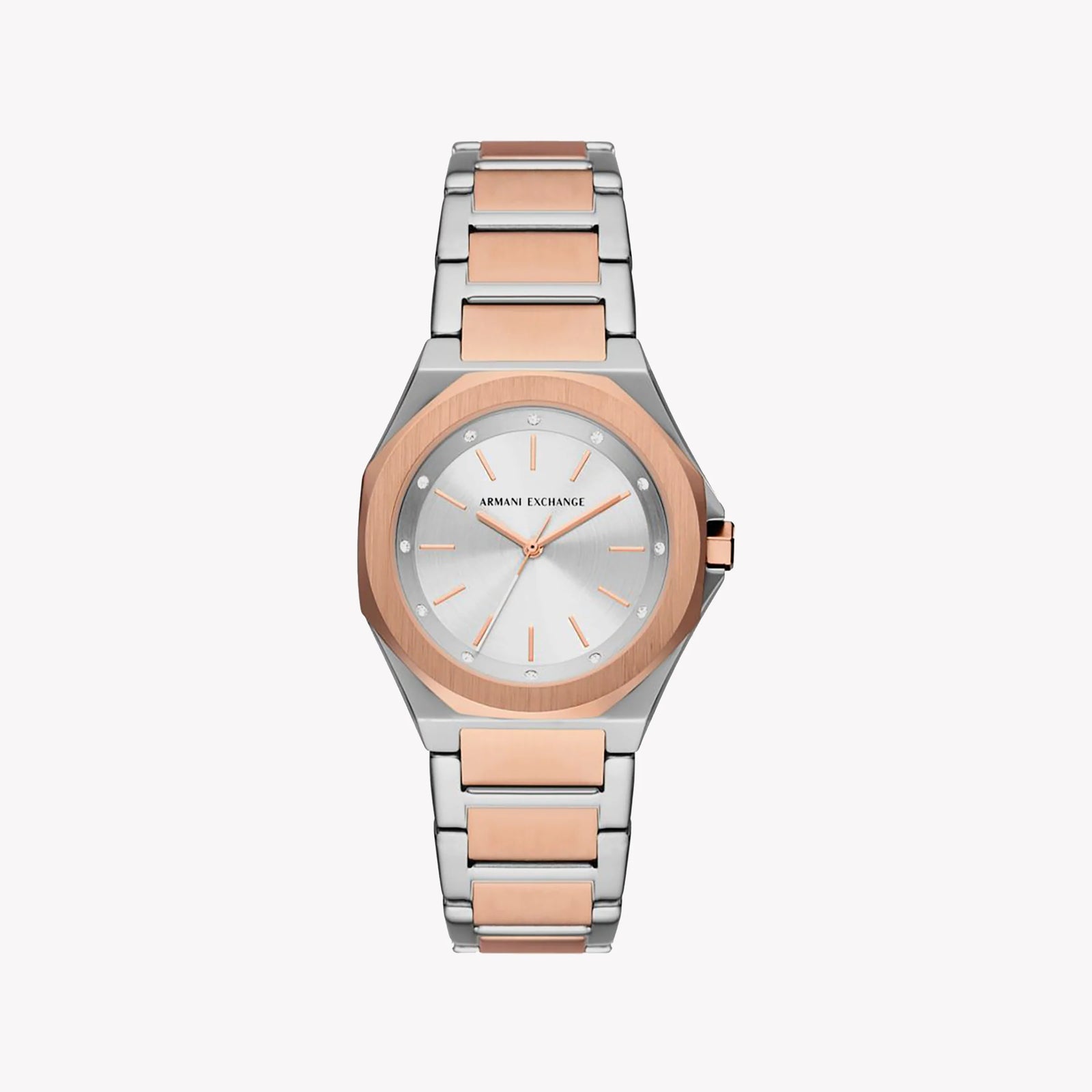 ARANI EXCHANGE AX4607 - ELEGANT SOPHISTICATION WOMEN'S WATCH WITH SILVER-ROSE GOLD ACCENTS