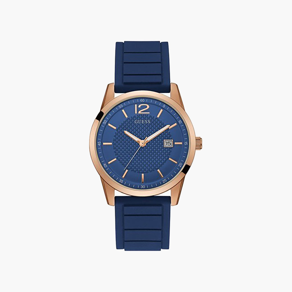 GUESS W0991G4 GOLD & BLUE - MODERN STYLISH TIMEPIECE-i-Watch