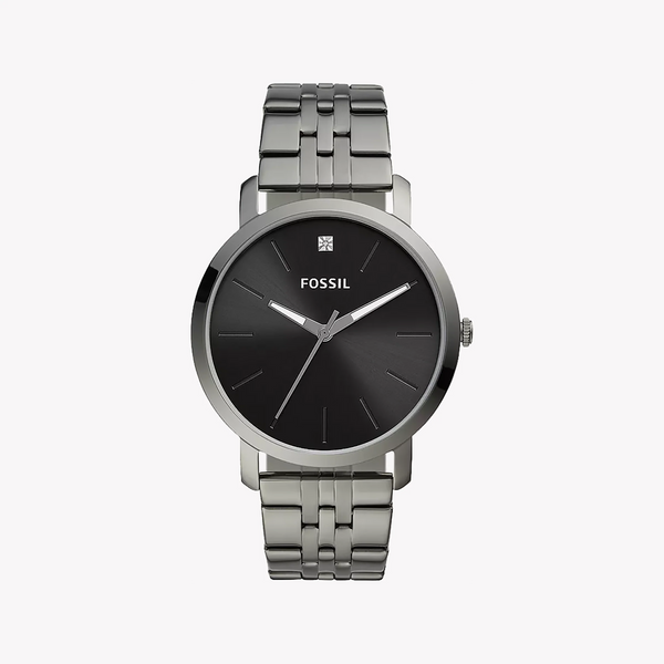 Fossil Men's Grey Stainless Steel Watch, Black Dial | Bq2419 by i-watch
