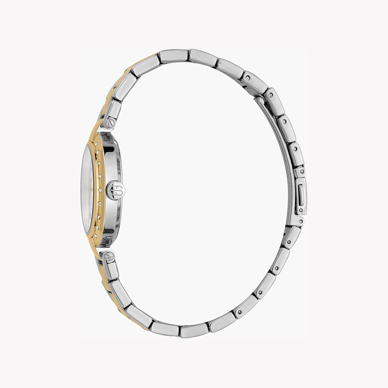 Esprit Women's Silver & Gold Stainless Steel Watch, Silver Dial | Es1l177m0055 by i-watch