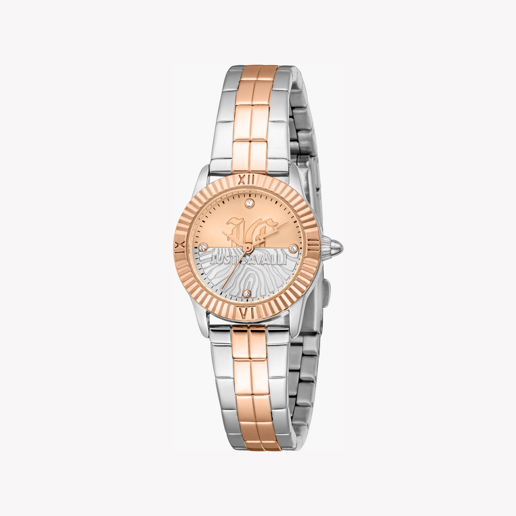 JUST CAVALLI JC1L328M0095 - ELEGANT TWO-TONE WOMEN'S TIMEPIECE FOR EVERY OCCASION