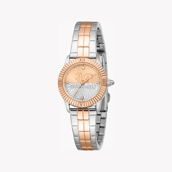 Just Cavalli Women's Two-Tone Watch, Silver & Rose Gold | Jc1l328m0095 by i-watch