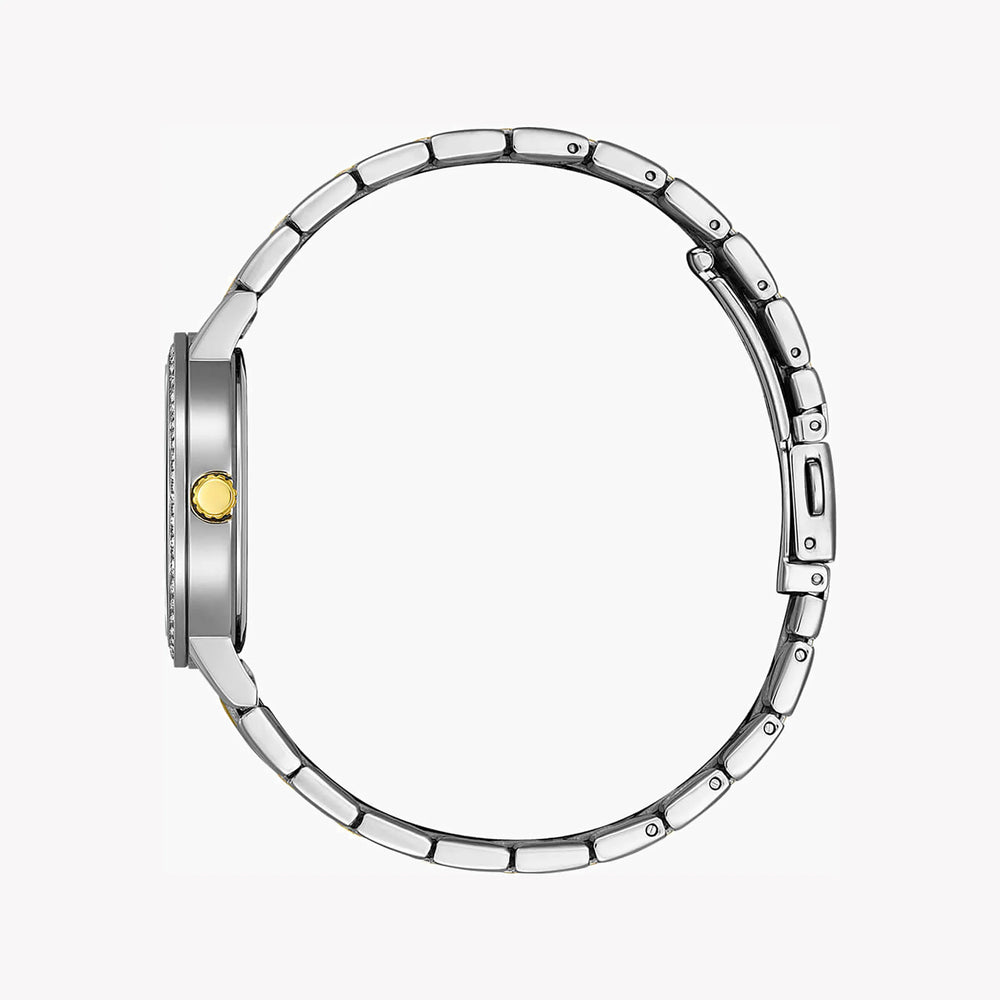 Citizen Women's Silver & Gold Watch, White Dial | El3104-54d by i-watch