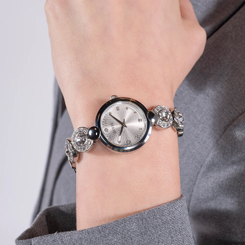 Guess Women's Silver Stainless Steel Watch, Silver Dial | Gw0757l1 by i-watch