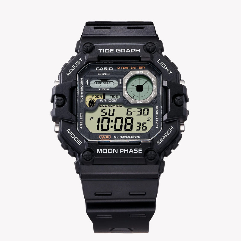 Casio Men's Black Digital Watch, Resin Case | Ws-1700h-1av by i-watch